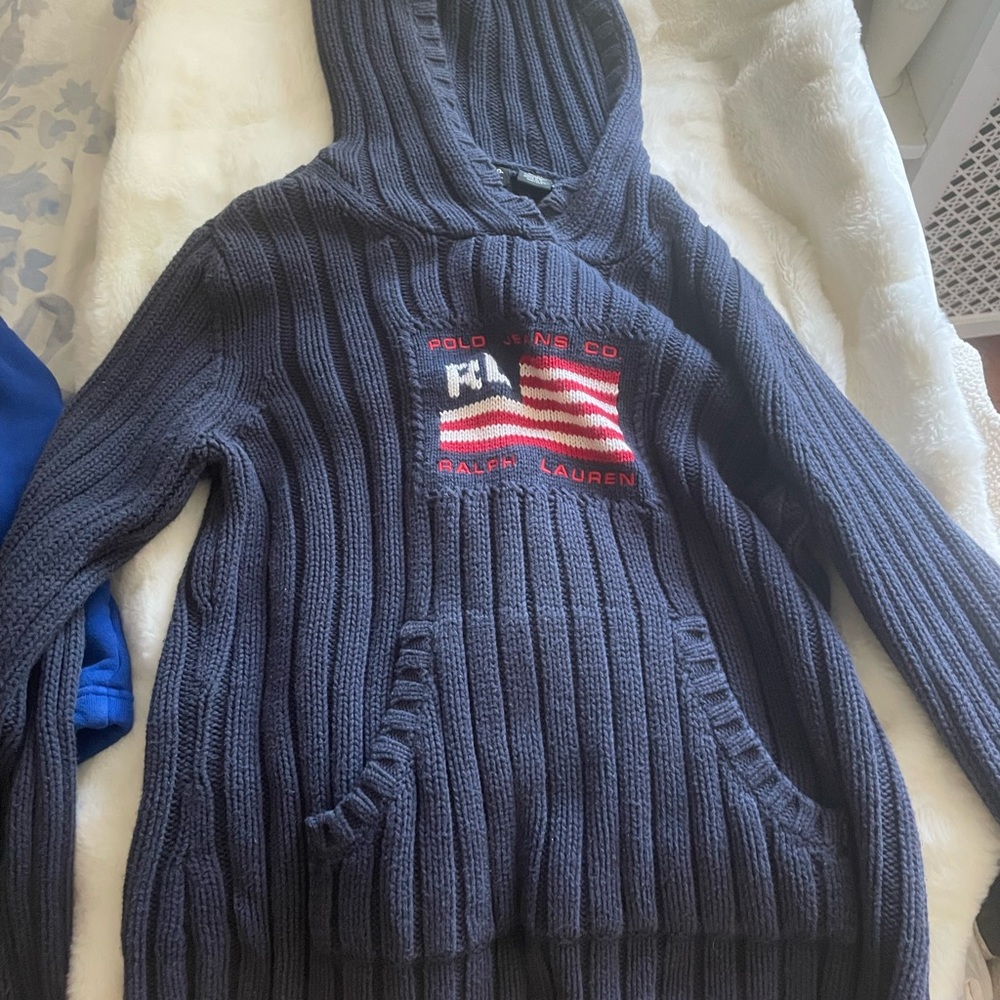 ralph lauren vintage sweater hoodie